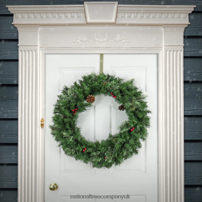 Greenery | National Tree Company 30\ Cashmere Wreath with Pinecones and Red Berries F2L4F279